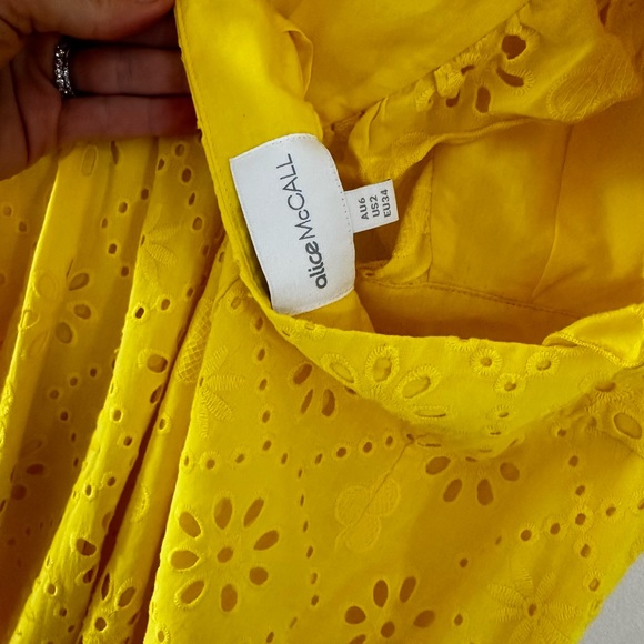 Alice McCall Yellow Daisy Limonada Eyelet Jumpsuit US 2 - Picture 4 of 9